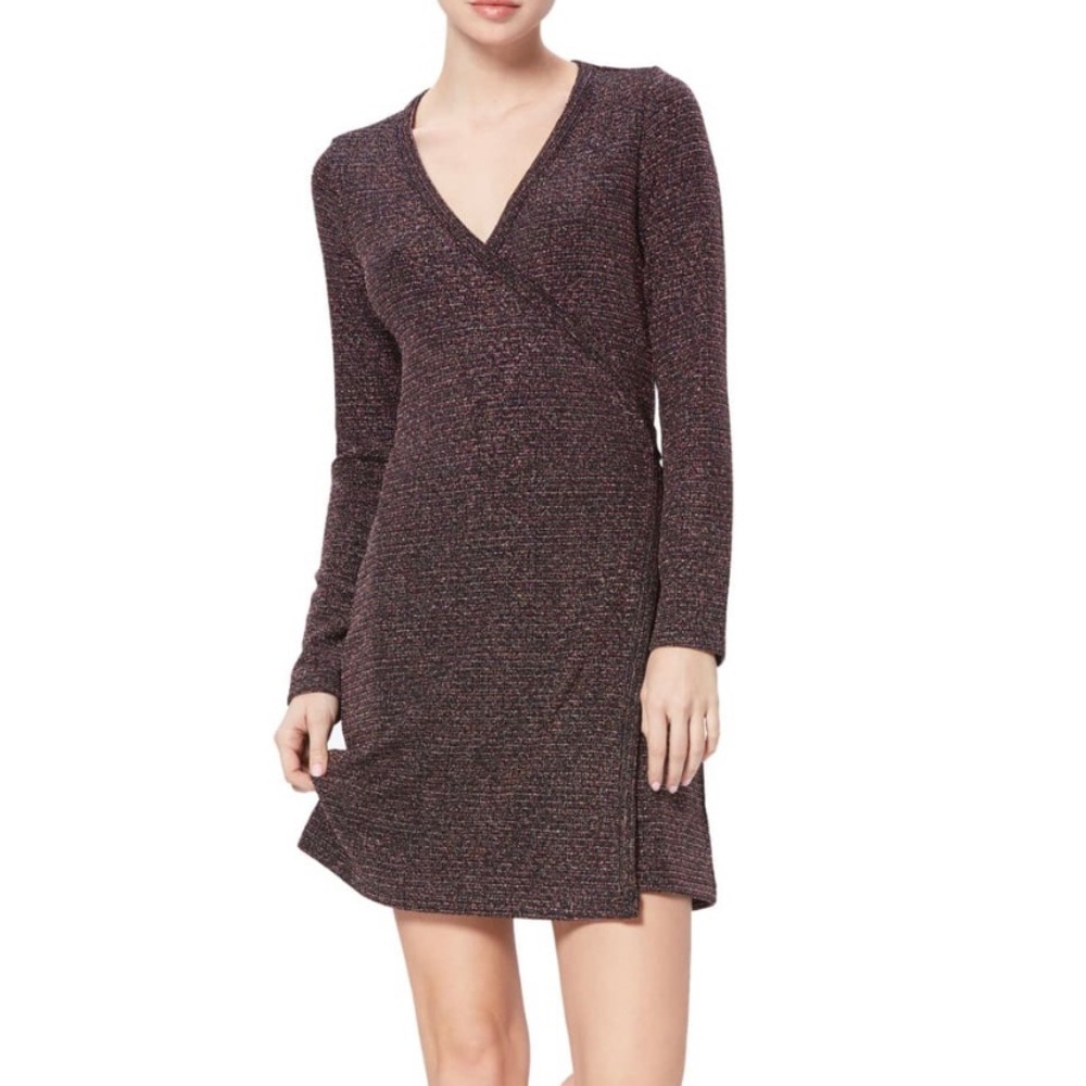 PAIGE Lucille Long Sleeve Wrap Dress